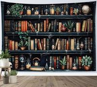 Tapestry Wall Decor Gothic Skull Magical Books Green s Wall Hanging S | Decor Birthday Soft Custom Tapestry Funny Poster Ceiling Outdoor