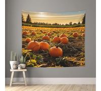 Tapestry Wall Hanging 152x130 CM Decorates Tapestrys Pumpkins on the ground Wall Tapestry Aesthetic Wall Blanket for Living Room Wall Decor Tapestries for Dorm Room