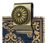 Tapestry Wall Hanging Clamps 4PCS 1.2x2.0 Textile Art Decoration Hangers Metal Clips for Hanging Rugs Carpet Display (Antique)
