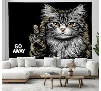 Tapestry Wall Hanging, cute cat Walls Art Hand-drawn animals Wall Home Decor for Bedroom, Dorm, College, Living Room, 70x100cm