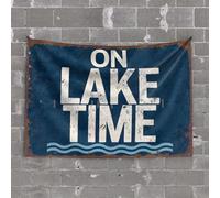 Tapestry With Words On Lake Time Tapestry Man Cave Rules Funny Home Decor(75X100CM)