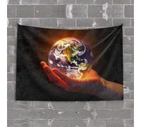 Tapestrys Protecting Our Planet: A Global Responsibility Tapestry Sports Bar Decor Tapestry Aesthetic(100X150CM)