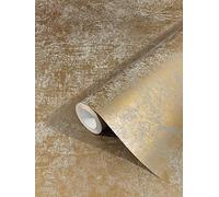 Tapete Gold Uni Modern Vliestapete Metallic Industrial für Schlafzimmer
