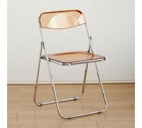 TapferBahn Acrylic Transparent Folding Chair,Stackable Crystal Folding,Foldable Transparent Clear Lucite Chairs,Easy To Clean,Anti-Slip,Thickened,For Indoor And Outdoor,Living Room