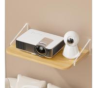 TapferBahn Floating TV Stand For Projector,TV Box Holder Floatings Shelf,Wooden Floating Projectors Shelfs,Single Wall Shelf For Projector No Drill,Multifunctional,For Living Room