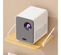 TapferBahn Floating TV Stand For Projector,TV Box Holder Floatings Shelf,Wooden Floating Projectors Shelfs,Single Wall Shelf For Projector No Drill,Multifunctional,For Living Room