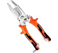 taphet 10 in 1 Multifunction Wire Stripper, Professional Crimping Tool, Orange, Carbon Steel