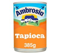 Tapioca Dessert Can 385g, Pack of 6, Ambrosia Ready to Serve Tapioca Can, A Source of Calcium, No Artificial Colours or preservatives, Suitable for Vegetarians, Enjoy hot or Cold as a Dessert