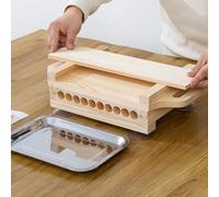 Tapioca Pearl Maker Machine, Manual Wooden Ball Maker, Double Handle, Diameter for Bubble Tea and Milk Tea Pearls, Easy to Use