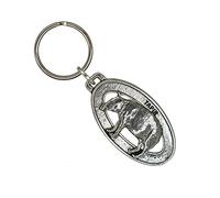 Tapir Keychain, Pewter, M154KC, 2”, 100% Handmade in the USA, Tapirus Keychain, Tapir Key Chain, Key Ring, Key Fob, Tapir Gift, 200 Mammal Designs Available., Pewter, Medium