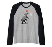 Tapir Playing Sports Wild Animal Rodents Basketball Raglan Baseball Tee