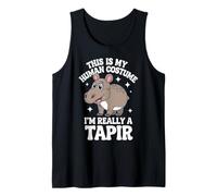 Tapir This is My Human Costume I'm Really A Tapir Tank Top