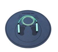 Tapis de corde à sauter 23x23 inches - Tapis d'exercice antidérapant in TPE, rembourrage de 6 mm d'épaisseur, durable et léger | Sol intérieur extérieur pour corde, yoga, salle de gym à domicile,