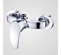 Tapis de Douche Pie de Douche Mur Murlé Salle de Bain Tap Robot de Douche Pour Le Levier à Levier Simple Robinet de Douche en Laiton Mural Robinet de Salle de Bain G1 / 2 Pouces, Chrome B (Couleur: