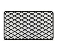 Tapis Déco Decorative Hall Mat Rectangular PVC Black 34 x 58 cm
