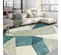Tapis Design Sage Green Rugs for Living Room, Large Machine Washable Non Slip Rug, Modern Geometric Green Carpet, Area Rugs for Lounge, Bedroom, Dining Room 160×230 cm