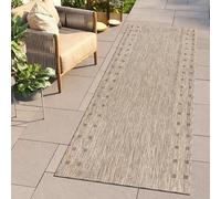TAPISO Melissa Hall Runner Dining Hallway Brown Mat Living Room Bedroom Kitchen Durable Carpet Size - 100 x 270 cm (3ft3 x 8ft10)