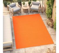 TAPISO Mono Area Rug Indoor Outdoor Short Pile Plain Orange Living Room Bedroom Kitchen Durable OEKO-TEX Carpet Size - 200 x 300 cm (6ft7 x 9ft10)