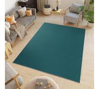 TAPISO Mono Area Rug Indoor Short Pile Plain Dark Blue Living Room Bedroom Kitchen Nursery Durable OEKO-TEX Carpet Size - 120 x 170 cm (3ft11 x 5ft7)