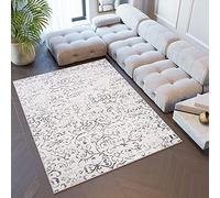 TAPISO Sky Area Rug Abstract Flecked Vintage Multicolour Grey Ornament Modern Living Room Bedroom Nursery Durable OEKO-TEX Carpet Size - 140 x 200 cm (4ft7 x 6ft7)