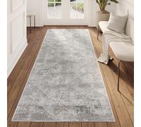 TAPISO Valley Hallway Runner Rug Vintage - Short Pile Grey Beige Abstract Pattern - Soft, Durable, Easy to Clean Carpet for Living Room, Bedroom, Dining Room 80 x 250 cm (2ft7 x 8ft2)