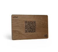 TAPiTAG Digital Business Card NFC Tag + QR (Walnut)