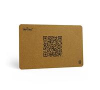 TAPiTAG NFC Tag + QR Contactless Digital Business Card Plastic (Gold with Black Print)