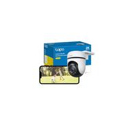 Tapo 2K Security Camera Outdoor, 360? PTZ WiFi Camera, IP65 Weatherproof CCTV for Home Security, Motion Tracking, Full-Colour Night Vision,