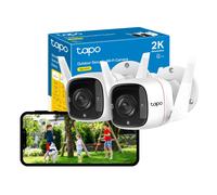 Tapo 2K Wireless Outdoor Security Camera,Motion Detection,IP66 Weatherproof,Built-in Siren, 2-way Audio,3MP,Night Vision,Cloud &SD Card Storage,Works