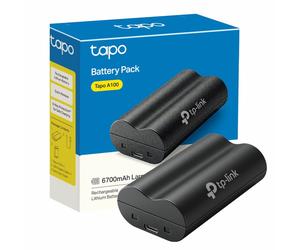 Tapo A100 Battery Pack, 6700mAh Rechargeable Lithium Battery, Quick Release