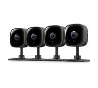 Tapo by TP-Link 1080P Indoor Security Camera for Baby Monitor, Pet Camera w/Motion Detection, 2-Way Audio, Night Vision, Cloud & SD Card Storage, Works w/Alexa & Google Home, Black, C101(4-Pack)