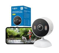 Tapo C113 Indoor/Outdoor Smart Home Security Camera, 2K 3MP Color Night Vision, AI Person & Baby Cry Detection CCTV Camera, Works with Amazon Alexa, Google, SmartThings, Installation