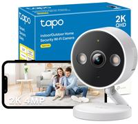 Tapo C120 2K 4MP WiFi Outdoor Camera, Built-In Dual Indoor &