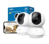 Tapo C200 2-Pack 1080p Pan/Tilt Indoor Camera, Baby Monitor, Motion Detection, Customizable Privacy Mode, 2-Way Talk, Night Vision, Cloud and Local Storage, Works With Alexa and Google, No Monthly Fee