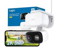Tapo C216 2K 3MP Pan/Tilt Indoor Outdoor Security Camera Spotlights Camera | 360° View Indoor Camera House Security, Color Night Vision, AI Detection, Motion Tracking, 2-Way Audio, No Monthly Fee, IP65