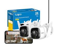 TP-LINK (TAPO C310P2) Outdoor Security Cameras Wired/Wireless Night Vision - 2 Pack