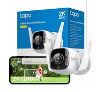 Tapo C325WB 2K QHD Security Camera Outdoor Wireless & Wired, F1.0 Super-aperture Lens, No Monthly Fee, AI Detection, ColourPro Night Vision, IP66, Energy Saving, Works with Alexa & Google