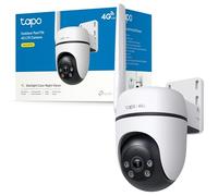 Tapo C501GW Pan/Tilt 4G LTE Outdoor Security Camera, No WiFi Needed, 1080P Full HD, 360° Motion Tracking, No Monthly Fee, AI Detection, Starlight Colour Night Vision, Dual Mode 4G SIM card or PoE