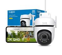 Tapo C520WS Pan/Tilt Outdoor Security Camera, 2K 4MP WiFi Outdoor Camera, 360? Vision Motion Tracking, No Monthly Fee, AI Detection, Starlight Colour