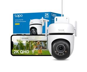 Tapo C520WS Pan/Tilt Outdoor Security Camera, 2K 4MP WiFi Outdoor Camera, 360? Vision Motion Tracking, No Monthly Fee, AI Detection, Starlight Colour