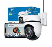 Tapo C530WS 3K 5MP Pan/Tilt Outdoor Security Camera CCTV Camera | 360° View, Starlight Colour Night Vision, AI Person/Vehicle Detection, Motion Tracking, Wi-Fi & Ethernet, No Monthly Fee