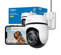 Tapo C530WS Pan/Tilt Outdoor Security Camera, 3K 5MP WiFi Outdoor Camera, 360° Vision Motion Tracking, No Monthly Fee, AI Detection, Starlight Colour Night Vision, IP66, Works with Alexa & Google