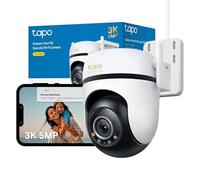 Tapo C530WS Pan/Tilt Outdoor Security Camera, 3K 5MP WiFi Outdoor Camera, 360° Vision Motion Tracking, No Monthly Fee, AI Detection, Starlight Colour Night Vision, IP66, Works with Alexa & Google