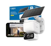 Tapo C615F KIT 2K 3MP Solar Security Camera Outdoor Wireless,800 Lumens Floodlight Security Camera,Colour Night Outdoor Camera,AI Detection,IP65,No Hub,Alexa,GoogleHome,Flexible Storage,No Monthly fee