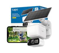 Tapo C615F KIT 2K 3MP Solar Security Camera Outdoor Wireless,800 Lumens Floodlight Security Camera,Colour Night Outdoor Camera,AI Detection,IP65,No Hub,Alexa,GoogleHome,Flexible Storage,No Monthly fee