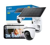 Tapo C630 KIT 3K 5MP Solar Pan/Tilt Outdoor Security Camera Wireless | 360° AI Tracking CCTV Camera, 180-Day Battery Life, Solar Powered, Color Night Vision, AI Detection, IP65, No Monthly Fee