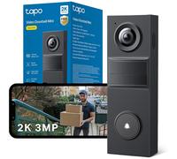 Tapo D205 2K 3MP Battery Doorbell Camera Wireless, No Monthly Fee,160 FOV