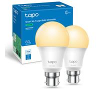 Tapo L510B (2-Pack) B22 Smart Bulb, Alexa Light Bulb, WiFi Smart Light Bulb, Dimmable, 8.3W (60W), Schedule & Timer, Away Mode, Energy Saving, Preset