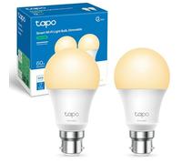 Tapo L510B (2-Pack) Smart Bulb, B22 LED Light Bulb, Alexa Light Bulbs, Dimmable Bulb,Energy Monitoring, 8.3W (60W), Schedule & Timer, Away Mode, Energy Saving, Voice Control with Alexa&Google