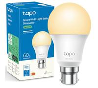 Tapo L510B B22 Smart Bulb Warm White Dimmable LED Light Bulb | 806 Lumens 60W Equivalent, 2700K Soft Warm White, Schedule & Timer, Works with Alexa & Google, No Hub Required